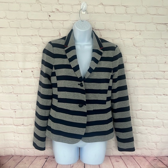 NWT Gap the Academy blazer striped size 0 - Picture 2 of 11